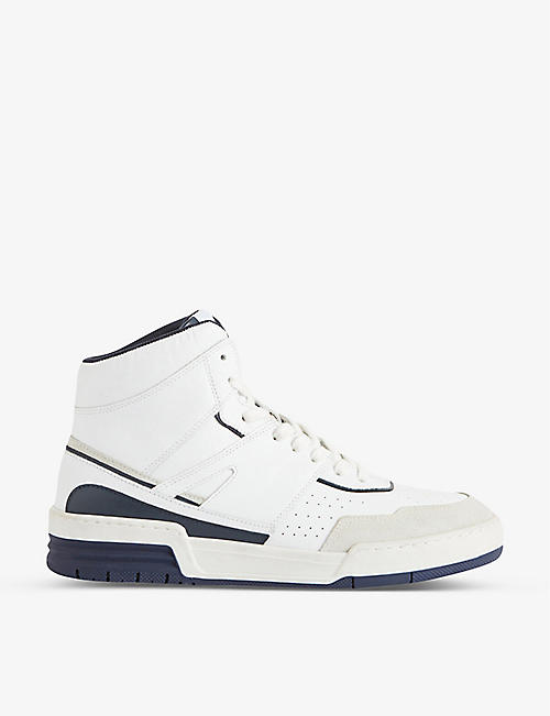 CLAUDIE PIERLOT: Arcade Tall leather high-top trainers