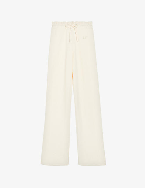 CLAUDIE PIERLOT: Macmic elasticated-waist loose-fit knitted trousers