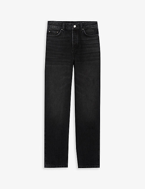 CLAUDIE PIERLOT: Paloma mid-rise straight-leg denim jeans