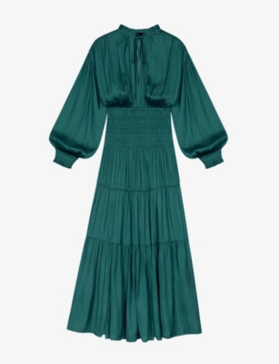 MAJE - Rovel pleated woven maxi dress | Selfridges.com