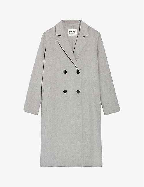CLAUDIE PIERLOT: Galanter double-breasted wool-blend coat