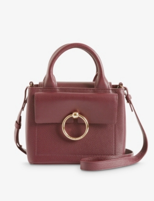 CLAUDIE PIERLOT CLAUDIE PIERLOT ROUGES ANOUCK GRAINED-LEATHER SHOULDER BAG