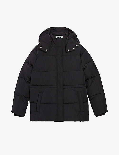 CLAUDIE PIERLOT: Givre high-neck hooded shell puffer jacket
