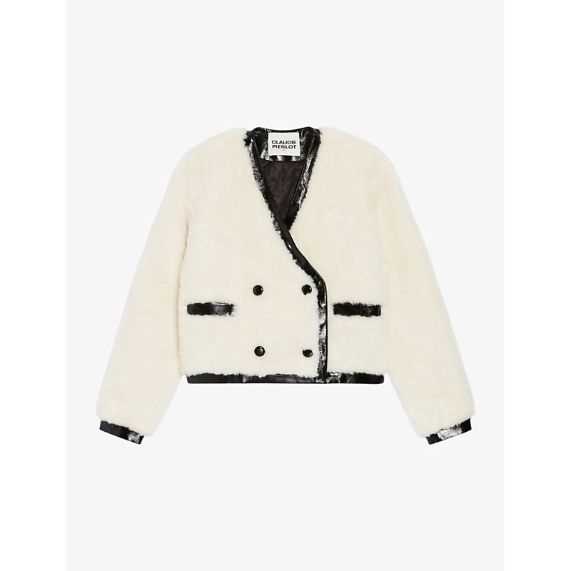 Claudie Pierlot Faux Fur Loose-fit Jacket In Dual_color
