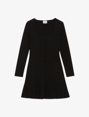 CLAUDIE PIERLOT Melodieuse scoop neck woven mini dress