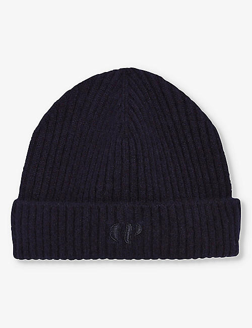CLAUDIE PIERLOT: Logo-embroidered ribbed wool hat