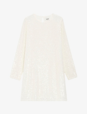 CLAUDIE PIERLOT: Rififi sequin-embellished stretch-woven mini dress