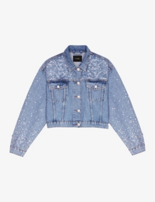 Blinged out hot sale denim jackets