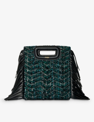 MAJE - M mini tweed shoulder bag | Selfridges.com