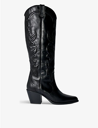 MAJE: Western-style leather cowboy boots