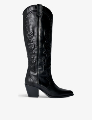 MAJE: Western-style leather cowboy boots