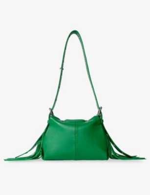 Maje Womens Verts Miss M Mini Leather Shoulder Bag