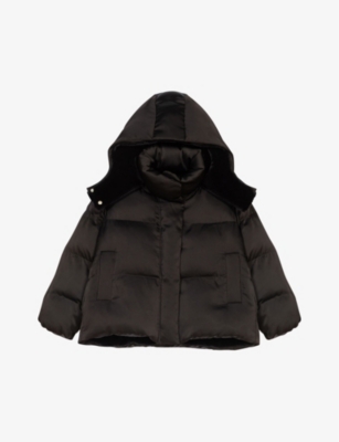 MAJE - Faux-satin quilted shell puffer jacket | Selfridges.com
