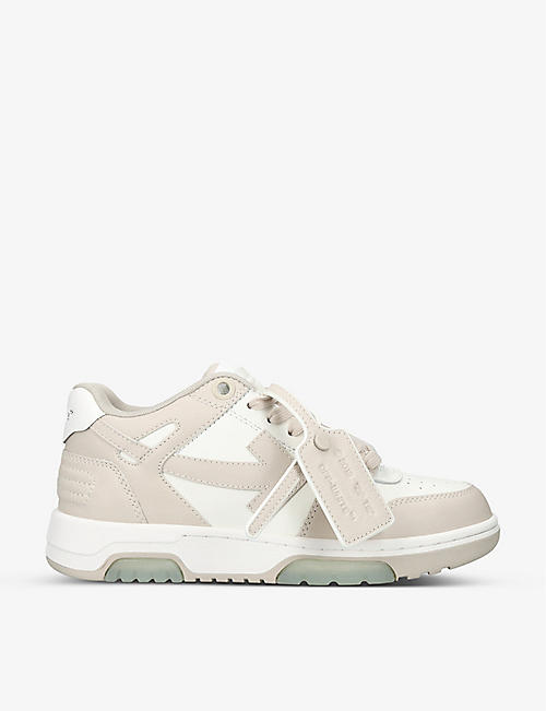 OFF-WHITE C/O VIRGIL ABLOH: Out of Office leather low-top trainers