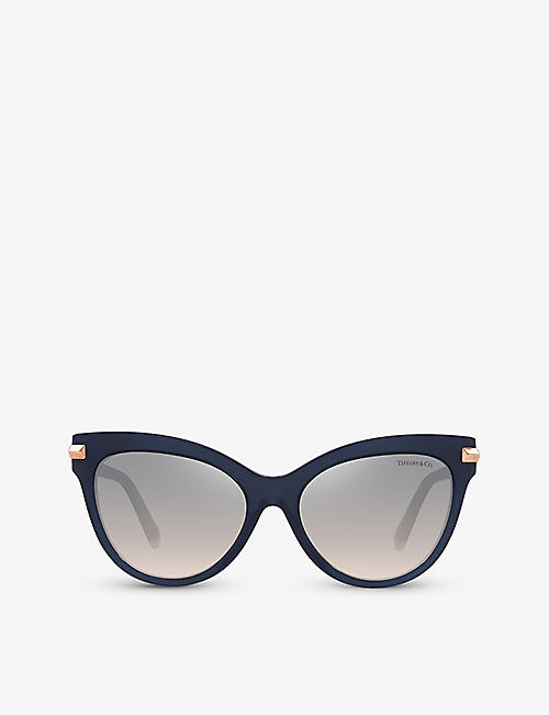 TIFFANY & CO: TF4182 cat eye-frame acetate sunglasses