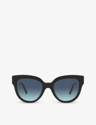 Tiffany & Co Tf4186 Cat Eye-frame Acetate Sunglasses In Black