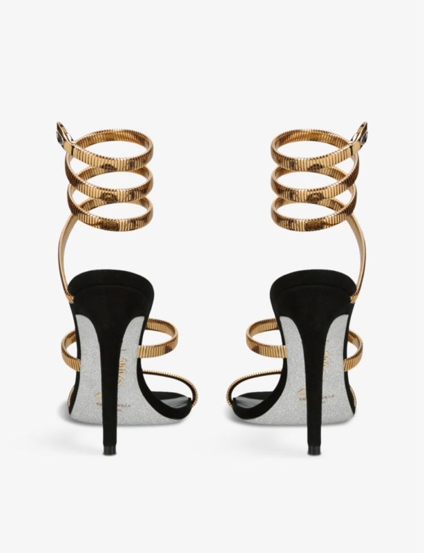 Juniper 105 coiled-strap suede heeled sandals