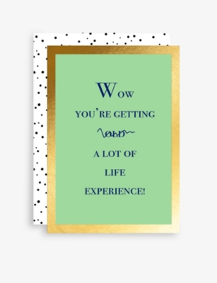 ELEANOR STUART: Life Experience birthday greetings card 12.5cm x 17.5cm