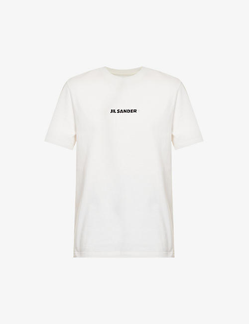 JIL SANDER: Graphic-print round-neck cotton-jersey T-shirt