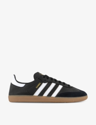 ADIDAS: Samba Collapsible leather and suede low-top trainers