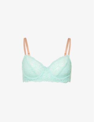 DORA LARSEN: Sierra contrast-trim stretch-recycled nylon bra