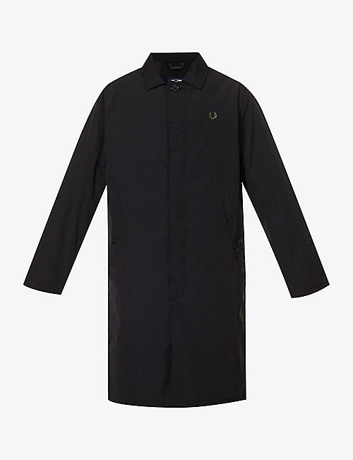 FRED PERRY: Brand-embroidered slip-pocket relaxed-fit recycled-polyamide jacket