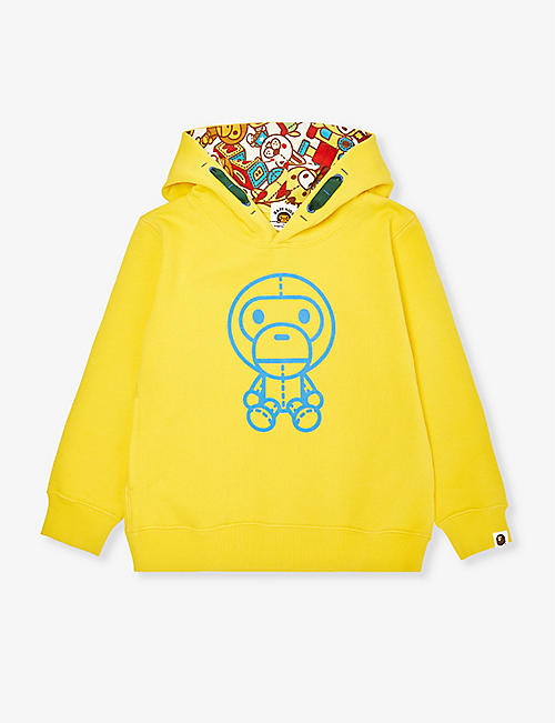 A BATHING APE: Baby Milo graphic-print cotton-jersey hoody 6-9 years