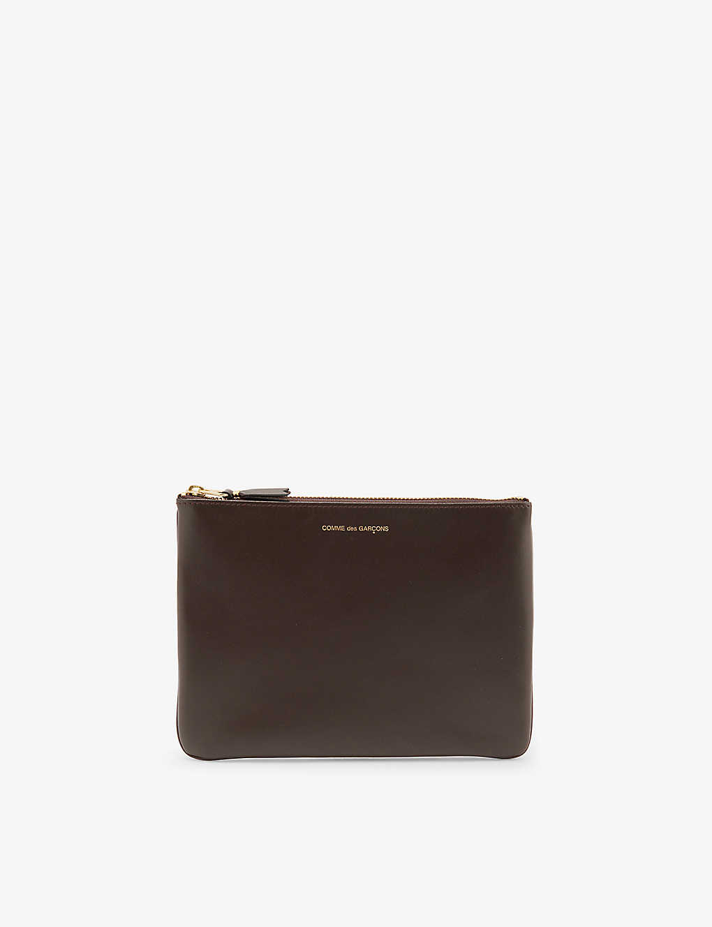 Comme Des Garçons Comme Des Garcons Mens Brown Classic Logo-print Leather Wallet