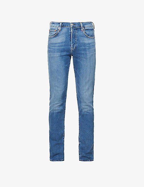 CITIZENS OF HUMANITY: London regular-fit tapered stretch-denim jeans