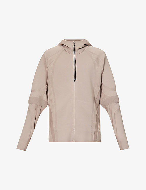 SAUL NASH: Tech Mountain relaxed-fit hooded wool-blend jacket