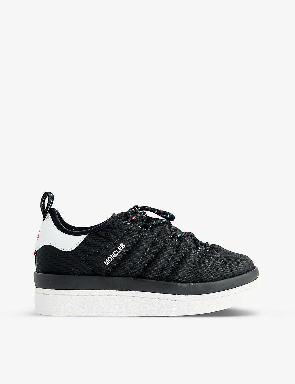 Moncler Genius Moncler X Adidas Campus Leather Trainers In Black