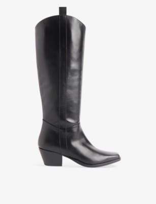 WHISTLES: Asa pointed-toe western-style leather boots