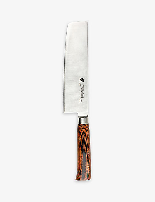 SAN TAMAHAGANE: Tamahagane SAN stainless-steel Nakiri vegetable chopper knife 18cm