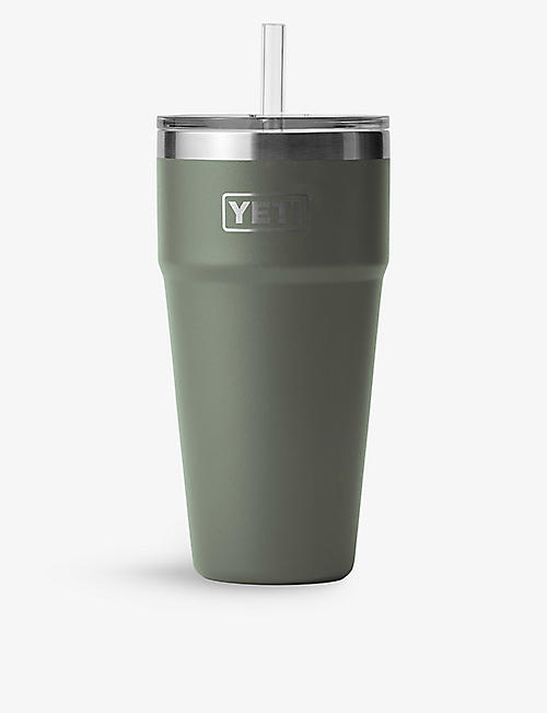 YETI: Rambler 26oz stainless-steel straw cup 760ml