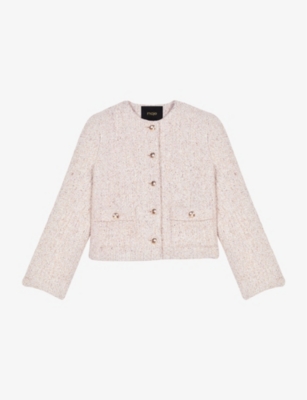 MAJE - Vifanela tweed-pattern woven blazer | Selfridges.com