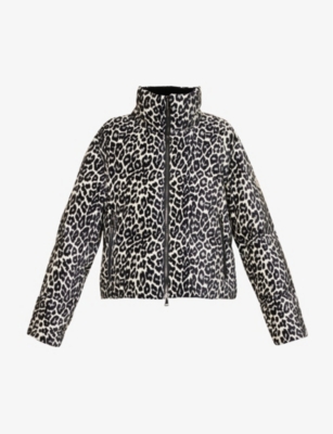 Moncler leopard print deals jacket