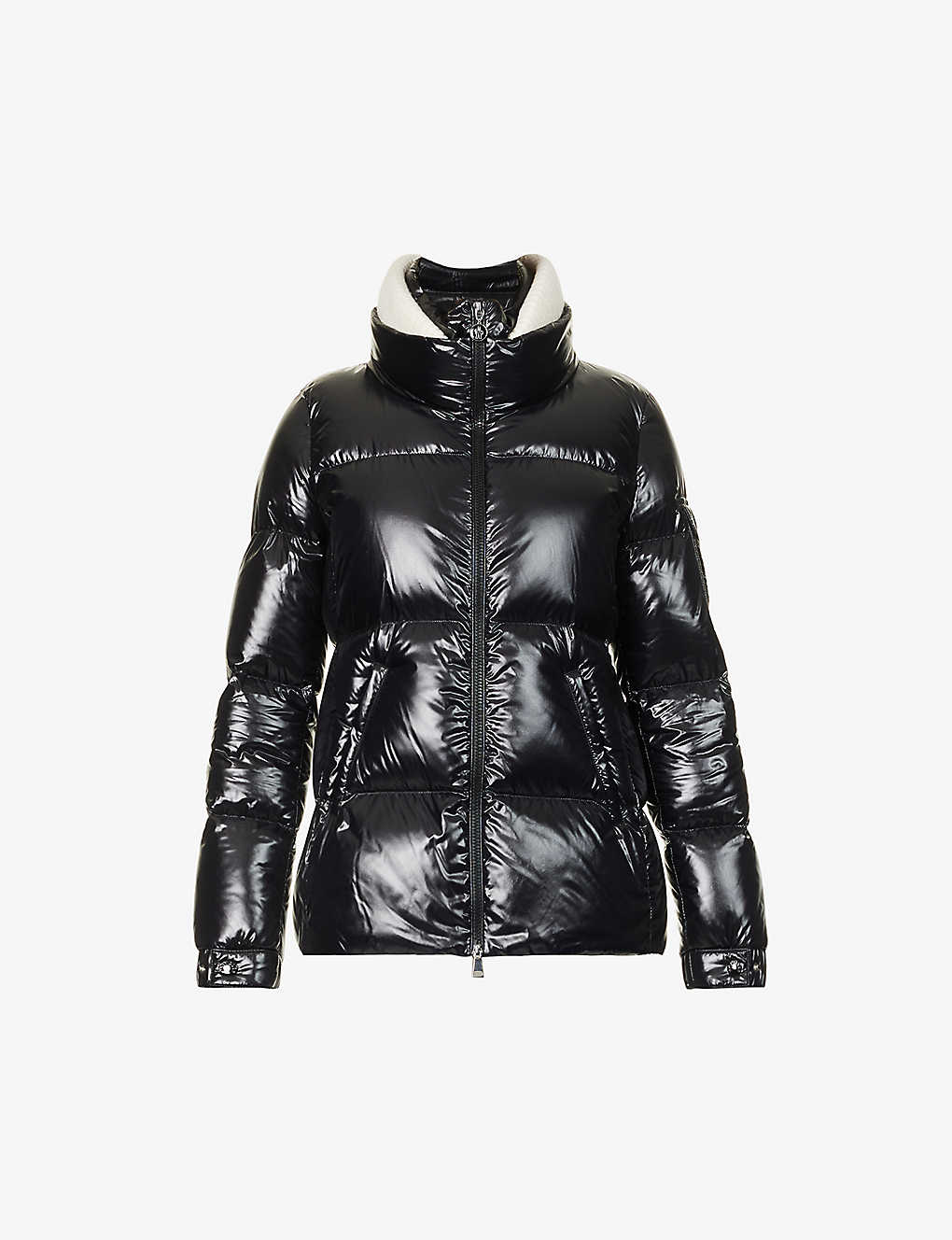Shop Moncler Women's Black Vistule Quilted Shell-down Jacket