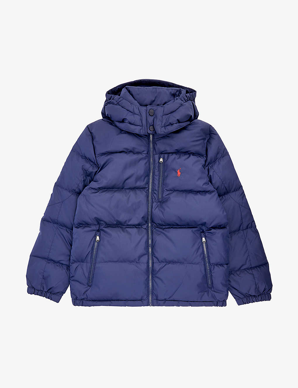 Ralph Lauren Kids' Funnel-neck Recycled-polyester And Recycled-down Jacket 2-14 Years In Navy