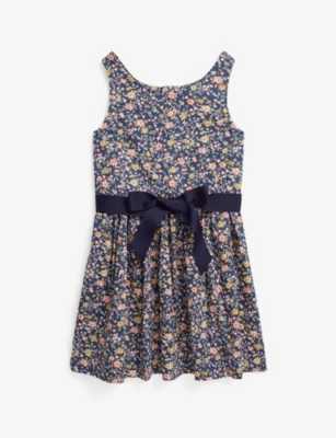 POLO RALPH LAUREN: Girls' Marcela floral-print cotton dress