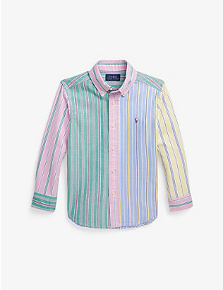 POLO RALPH LAUREN: Boys' Oxford Fun striped cotton shirt