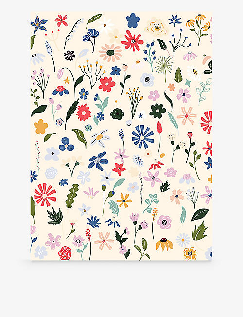 ELEANOR STUART: Florals floral-print wrapping paper pack of five