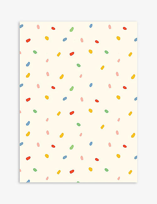 ELEANOR STUART: Pastel Confetti graphic-print wrapping paper pack of five