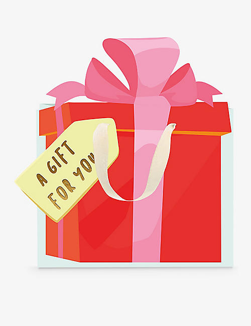 ELEANOR STUART: A Gift For You medium foiled gift bag 27cm x 33cm