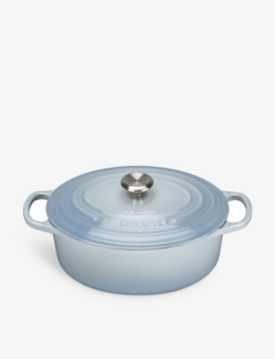 Le Creuset Coastal Blue Signature Oval Cast-iron Casserole Dish