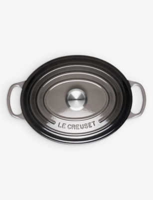 Shop Le Creuset Flint Signature Oval Cast-iron Casserole Dish