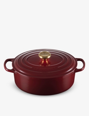 Le Creuset Rhone Signature Oval Cast-iron Casserole Dish In Rhone