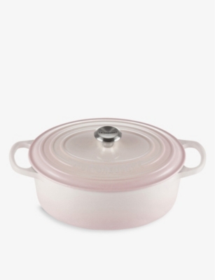 Le Creuset Shell Pink Signature Oval Cast-iron Casserole Dish