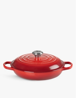 LE CREUSET: Signature shallow cast-iron casserole dish 26cm