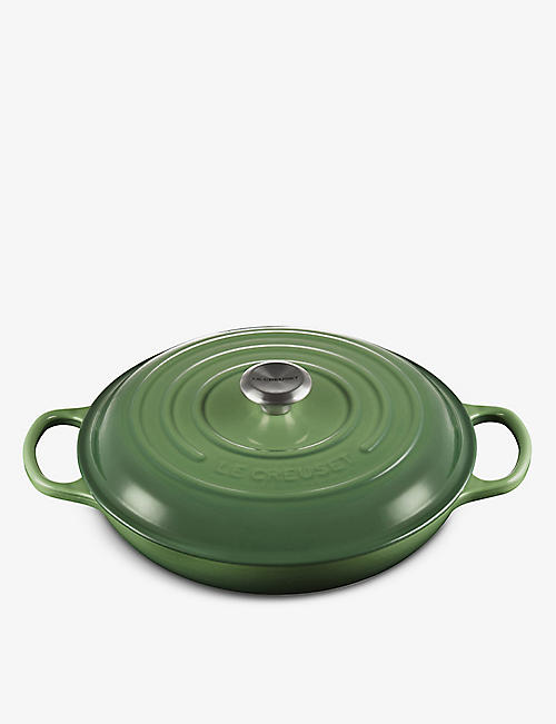 LE CREUSET: Signature shallow cast-iron casserole dish 26cm