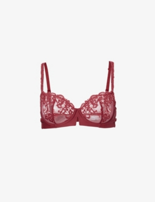 Vintage Victoria's Secret Red Mesh/Lace/Tule Corset (34C) – The